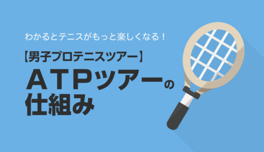 【ツアー関連】ATPツアー（男子プロテニスツアー）の仕組み